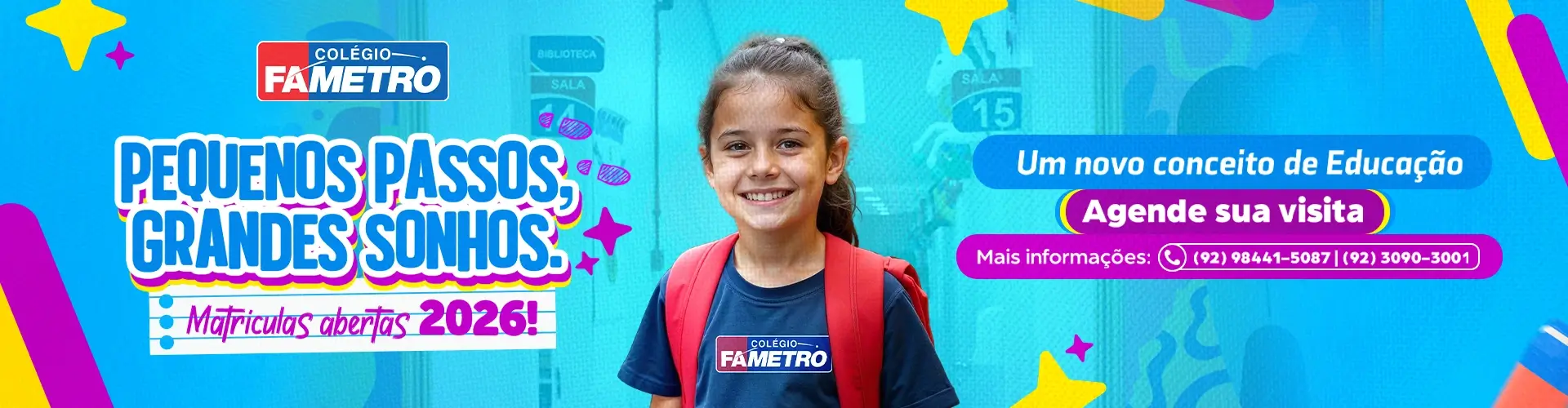 Banner de Matriculas Abertas 2026